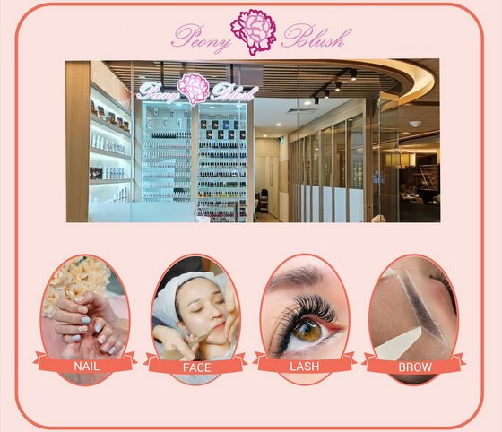 Peony Blush Nail & Beauty Salon in Singapore.